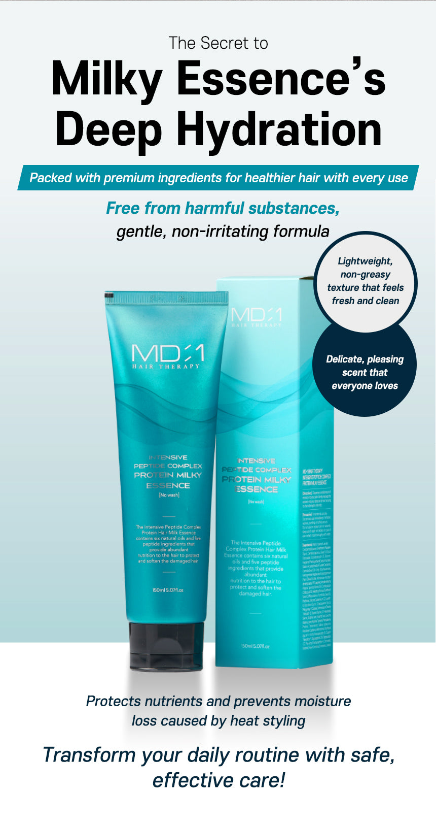 Intensive Hair Therapy Peptide Complex Protein Milky Essence