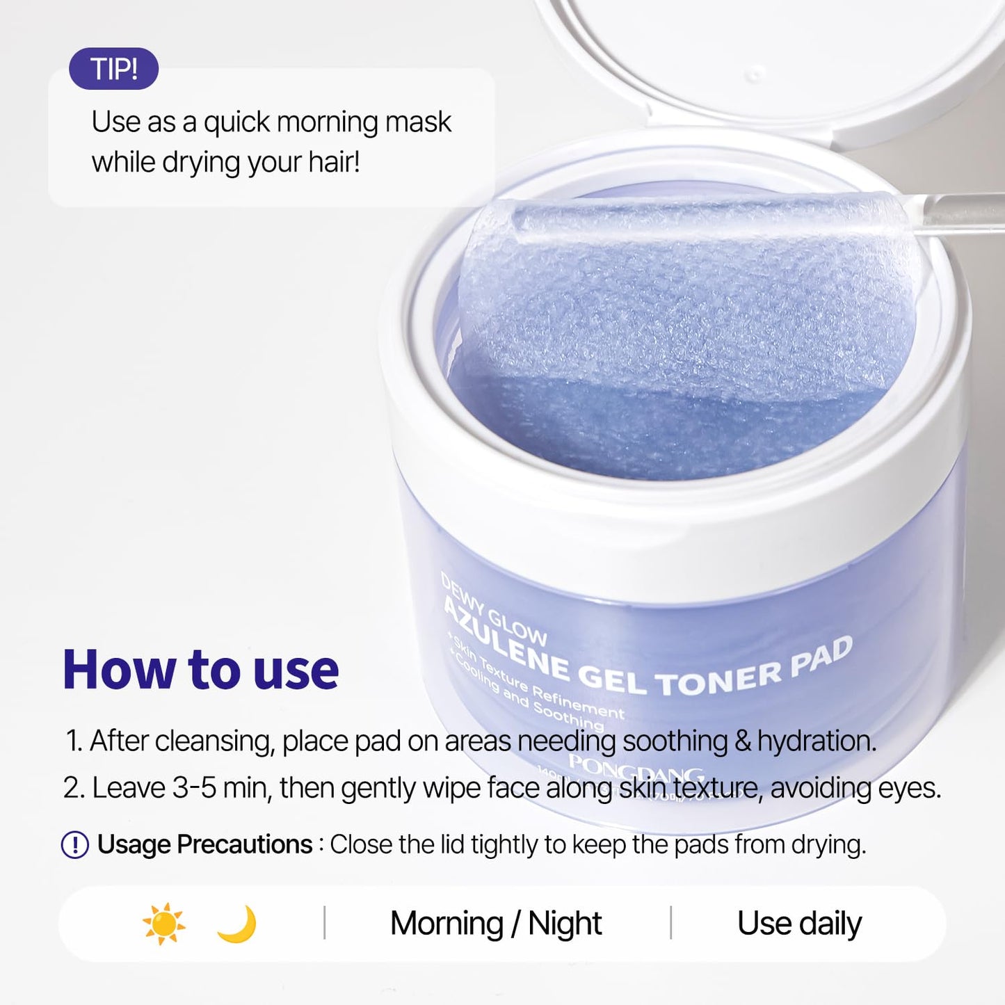 Azulene Gel Toner Pads