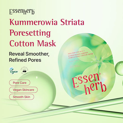 Kummerowia Striata Poresetting Sheet Mask – AHA, PHA & LHA
